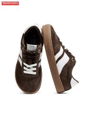Barefoot Wide Toe Box Faux Leather Women's Fashion Sneakers Lace Up Non-Slip